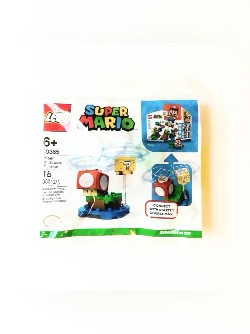 LEGO Mario Super Mario Mushroom Surprise Expansion Set 30385 Polybag (Retired)